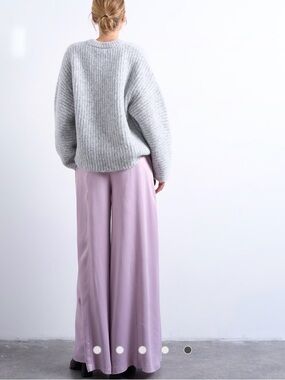 Topshop Lavender Wide-Leg Palazzo Pants